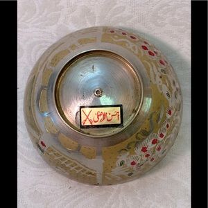 Silver edged bowl from Saudi Arabia